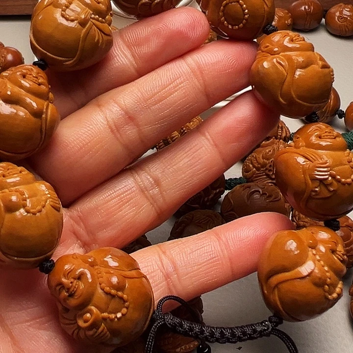 橄榄核手串/手链弥勒佛