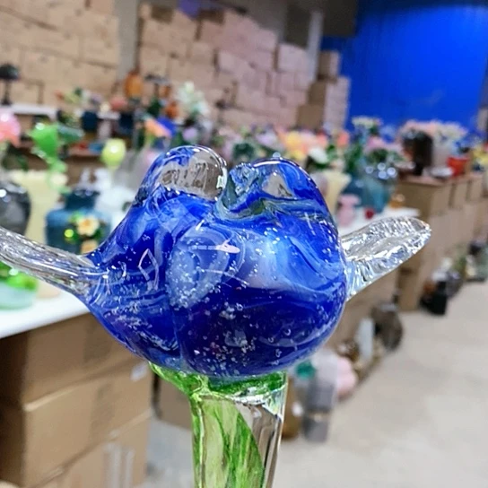 琉璃花瓶高45厘米宽13厘米