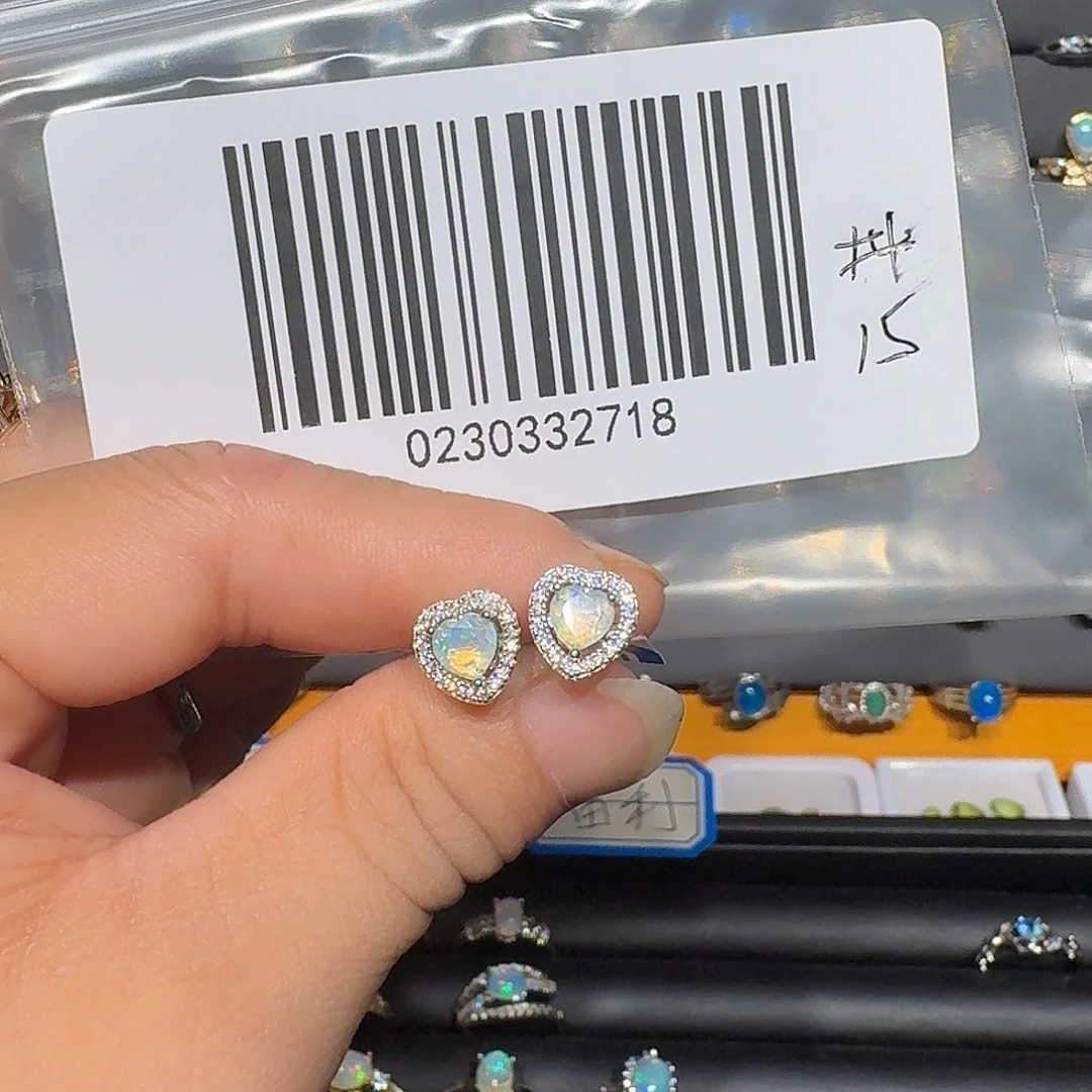 ༻***༺欧泊银S925镶嵌戒指戒指