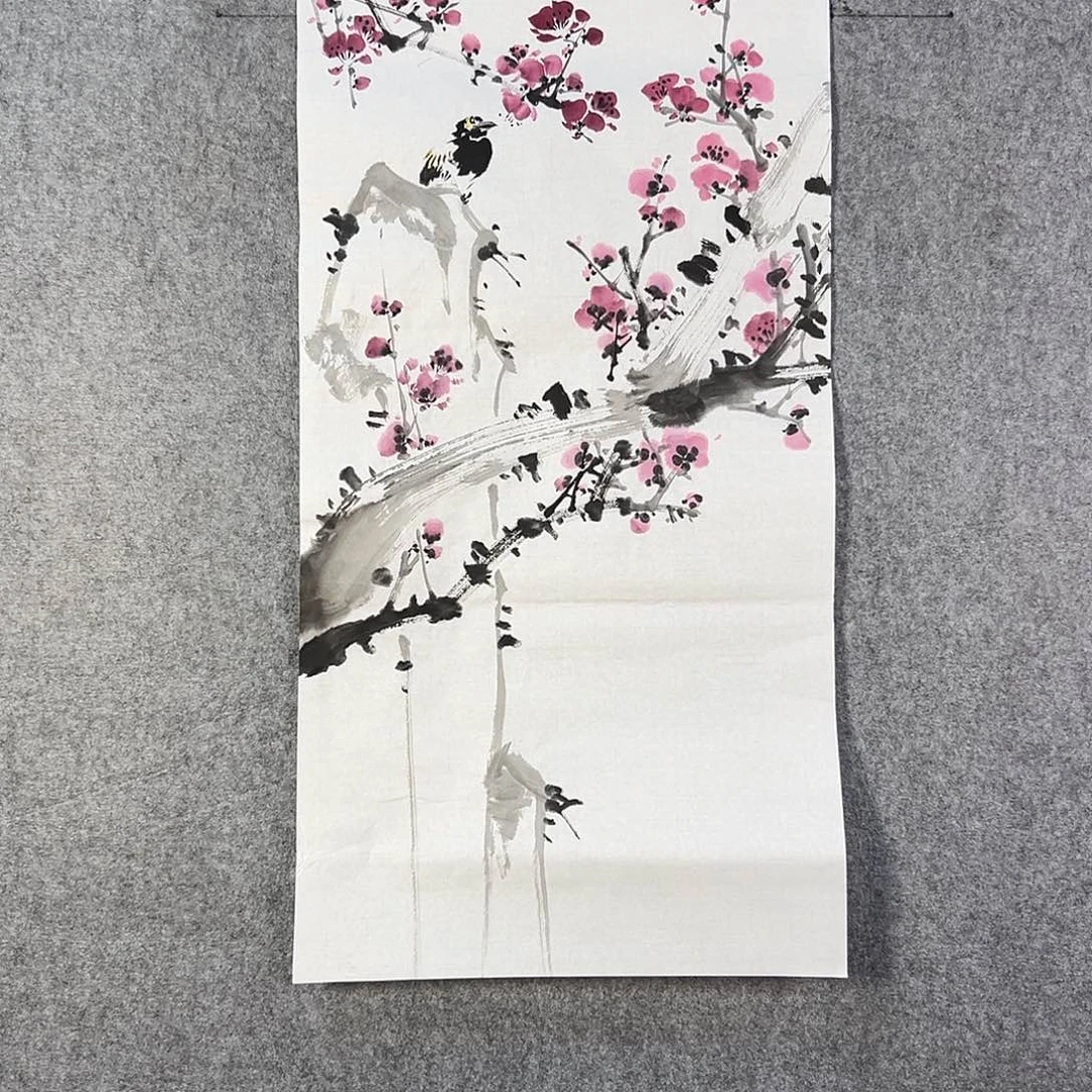 国画639 牡丹之花之叶的颜色与叶