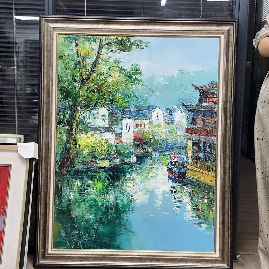 我***字油画油画作品油画艺术