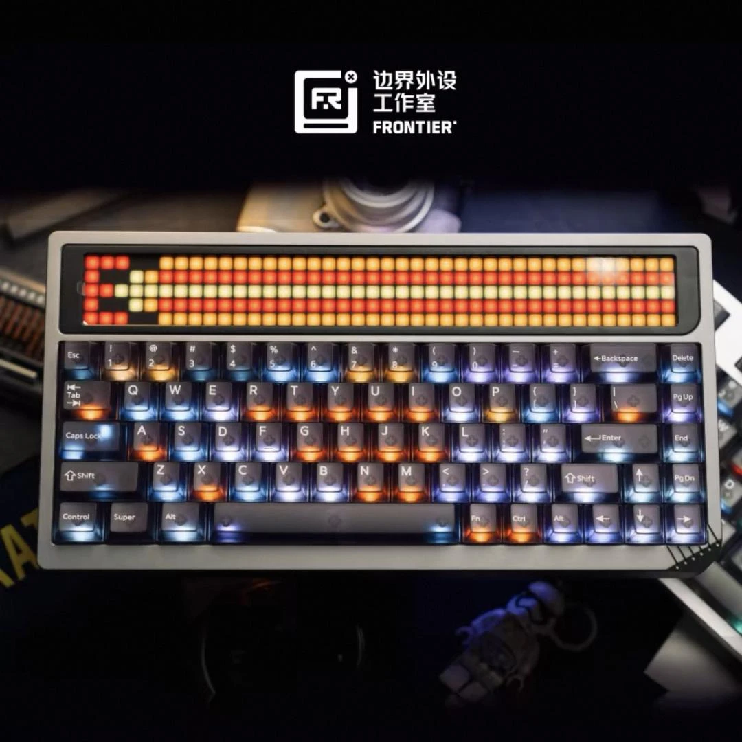 边界外设PC雾透明键帽原厂高度磁轴键盘帽MADE美加狮夜魔wooting