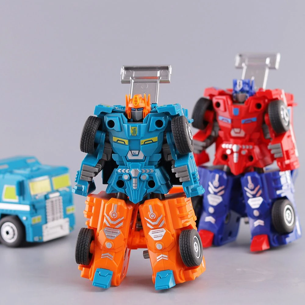 变形卡车机器人惯性玩具车变身战士模型男女汽车战警礼物
