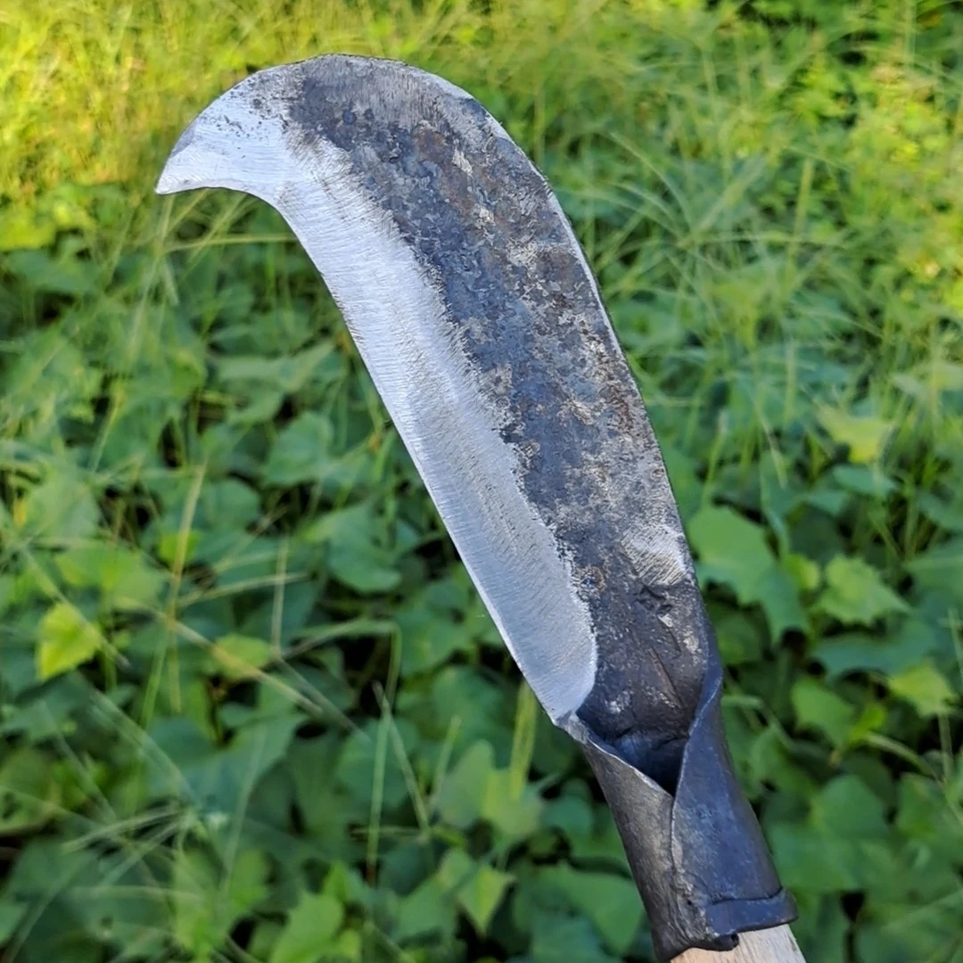 户外迷你小柴刀70岁铁匠手工锻打正宗夹钢古法淬火易磨持久锋利