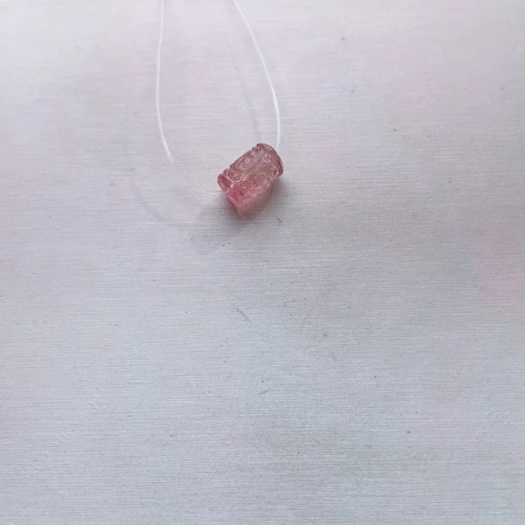 未镶嵌单颗回纹珠m碧玺