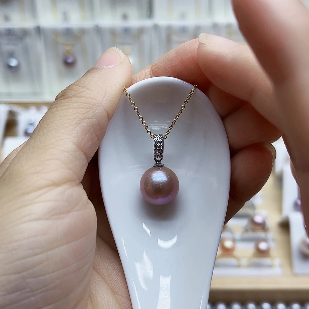 淡水珍珠颈饰合金12