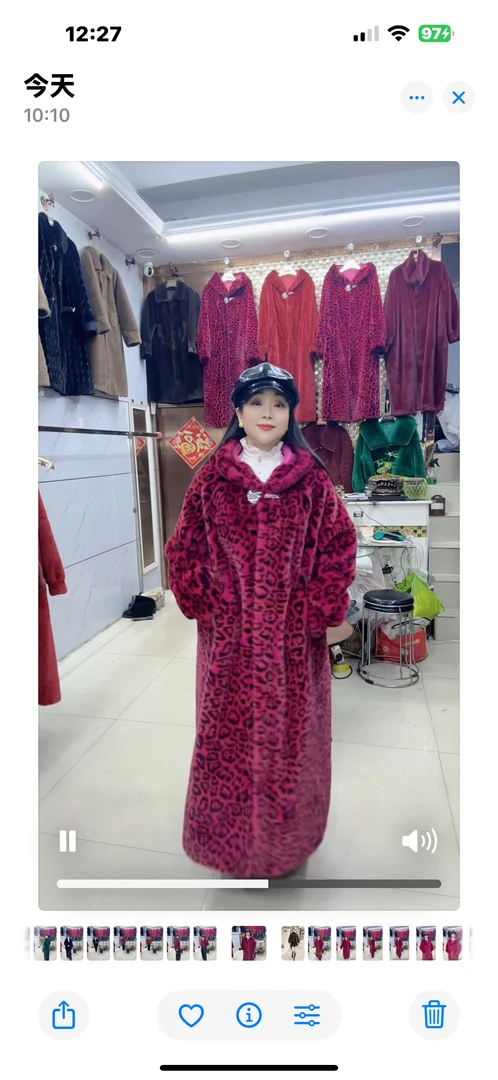 武汉秋雪世佳时尚大码女装批发环保貂舒适保暖可机洗手洗