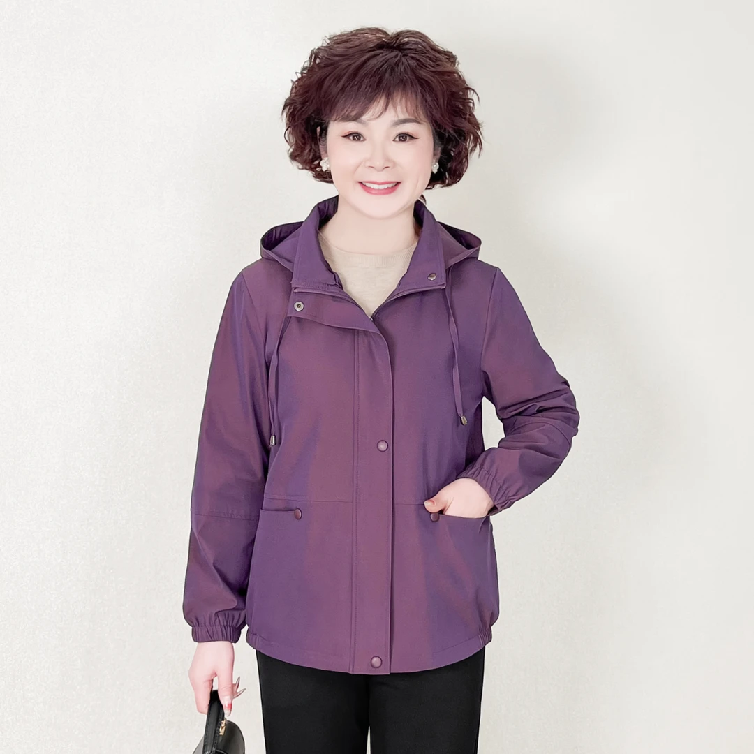 MUYUEZI/中年妈妈春秋时尚洋气休闲外套秋中年女中老年秋季上衣