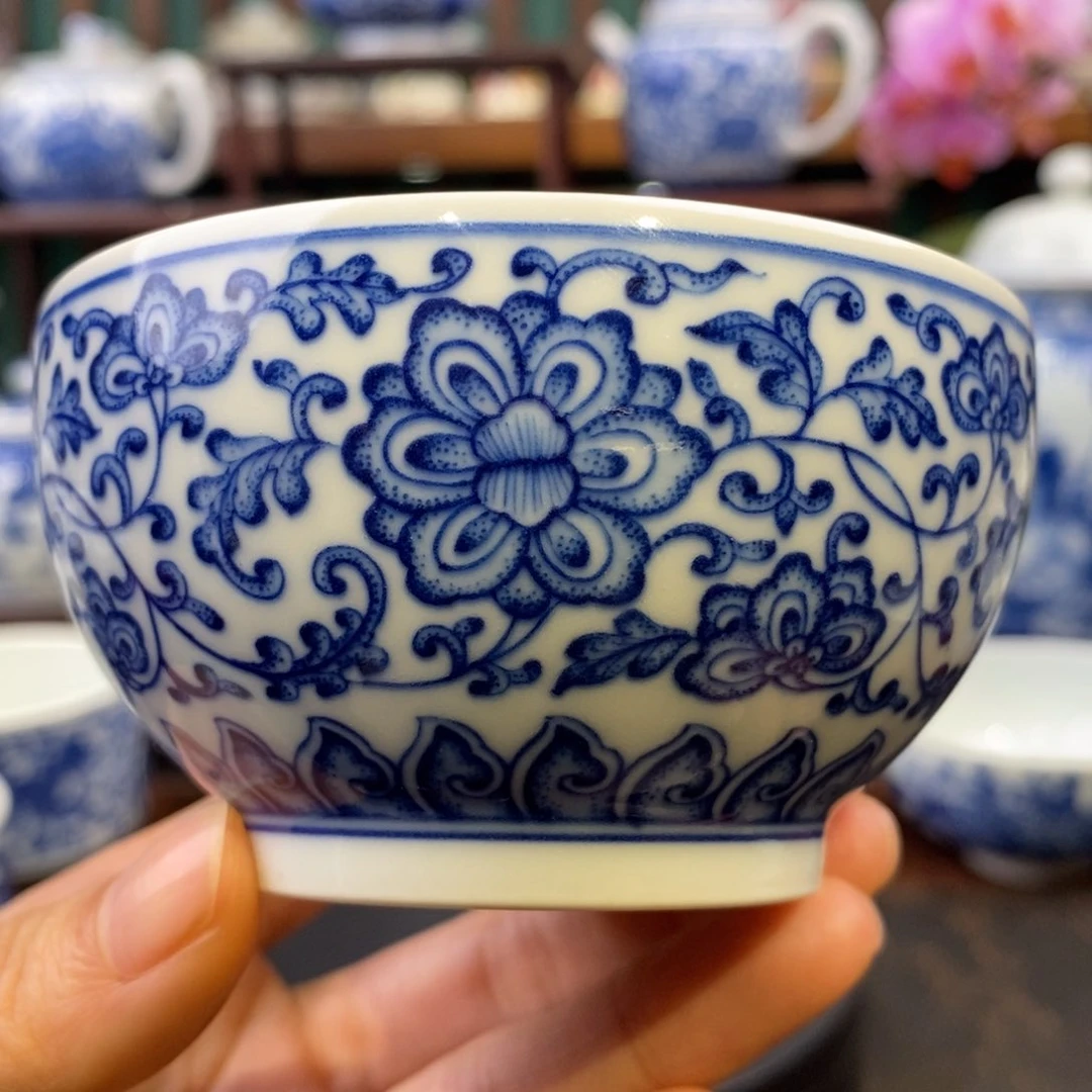 慎静斋柴窑66海螺纹杯