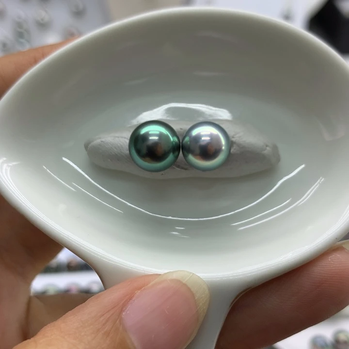 海水珍珠裸珠双珠戒指