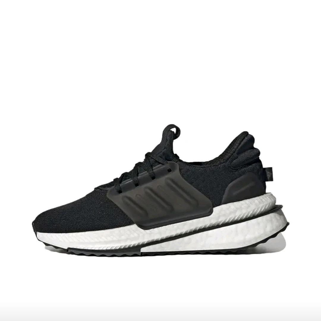 adidas 舒适百搭低帮休闲城市通勤跑步鞋 男款 黑色ID9432