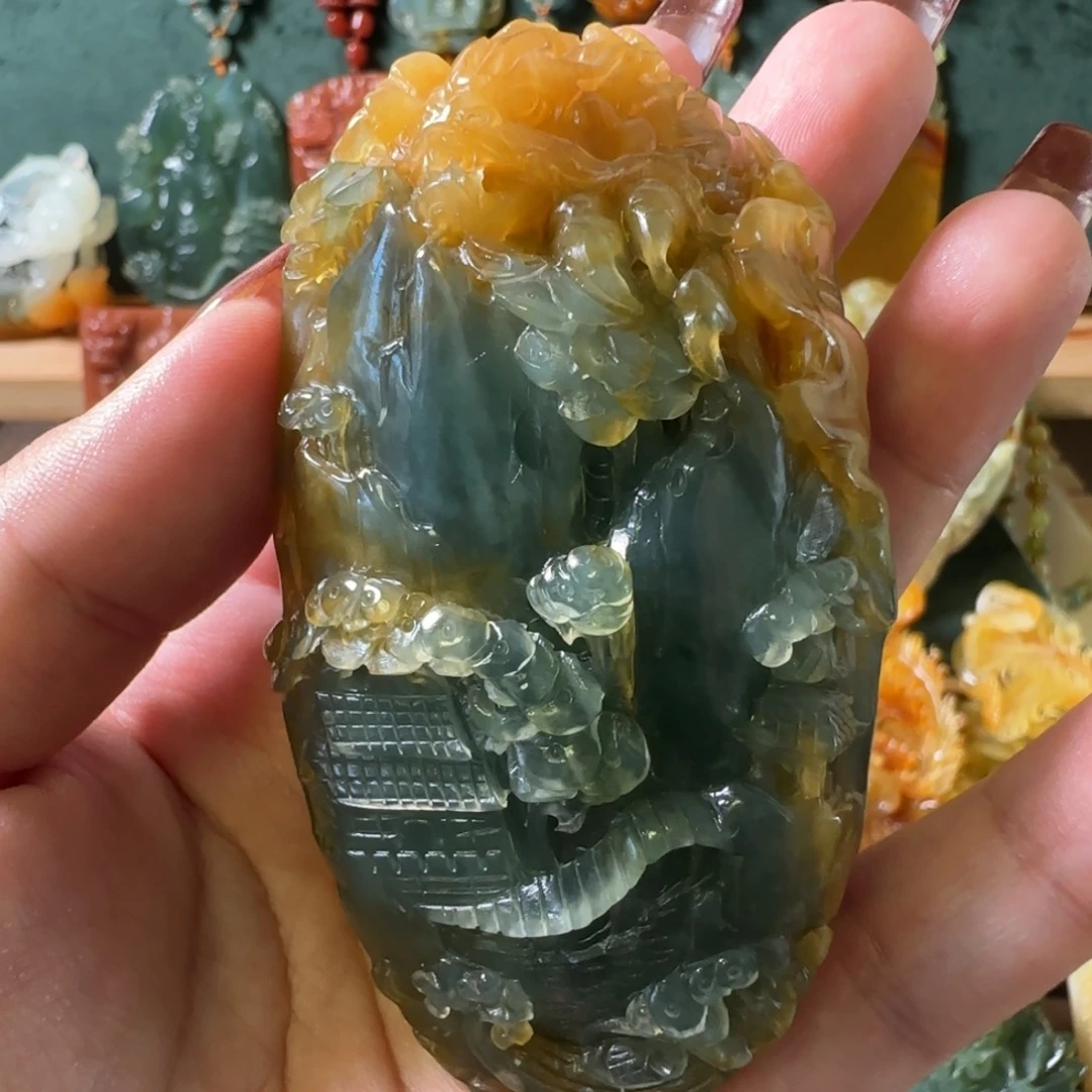 蛇纹石玉合金颈饰番****）