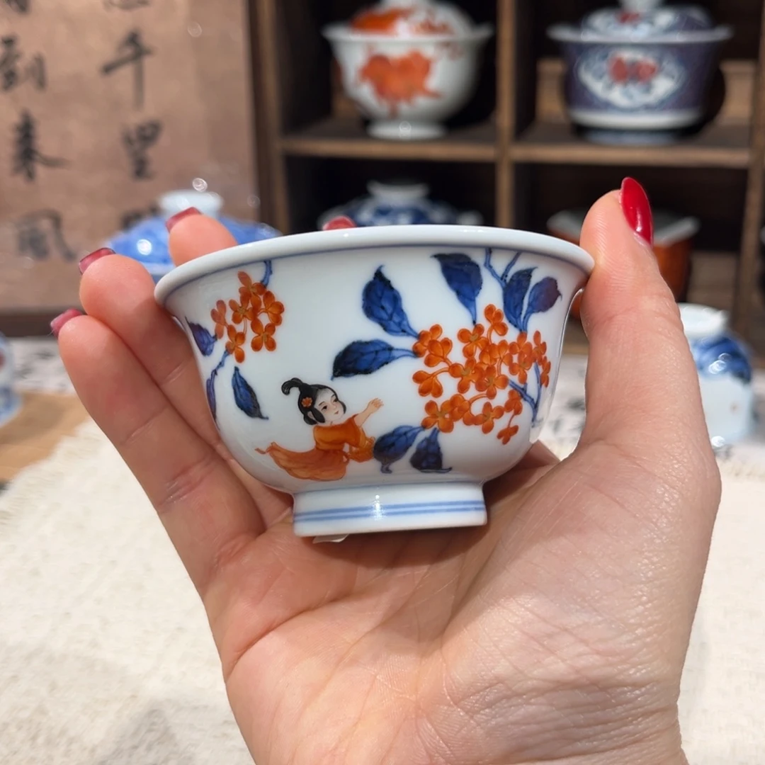 陶杯子景德镇陶瓷主人杯