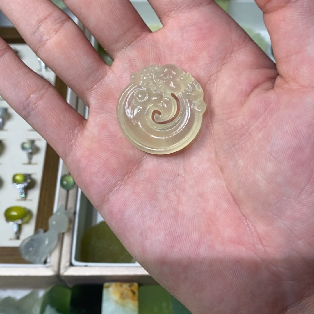 未镶嵌岫玉吊坠(不含链)