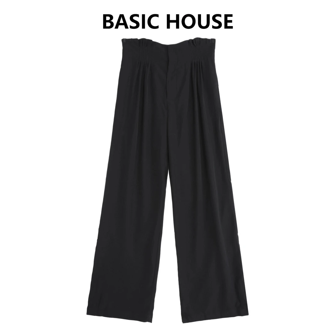 Basic House/百家好夏季新款百搭时尚显瘦休闲裤B1335B5FS32-1