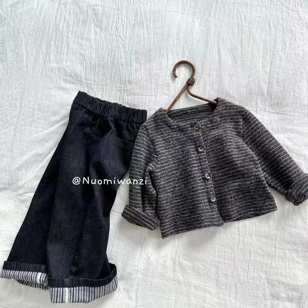 【现货】儿童韩版百搭洋气条纹外套（秋款）XWG-25006