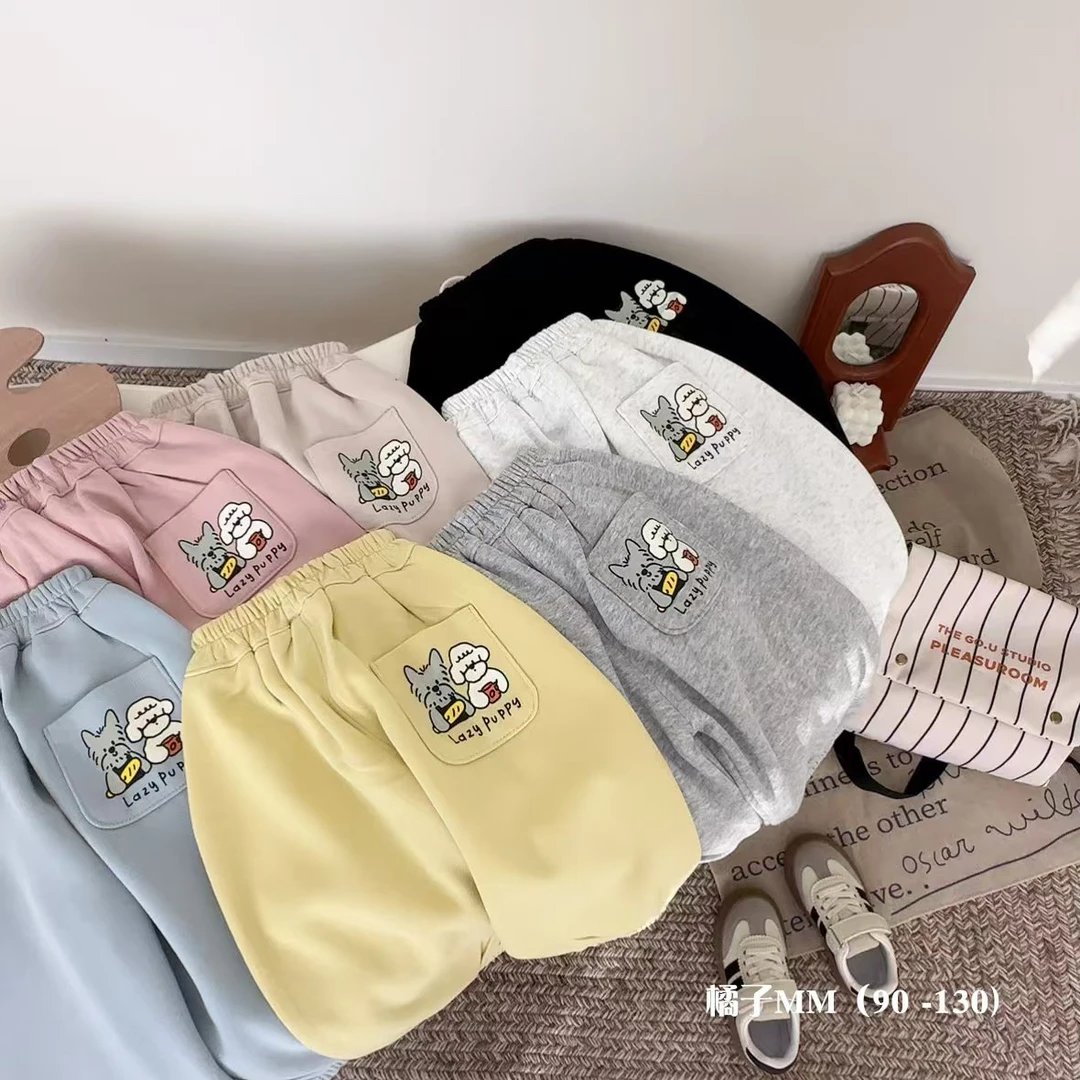 2025年春儿童休闲裤春季长裤儿童百搭女印花经典时尚