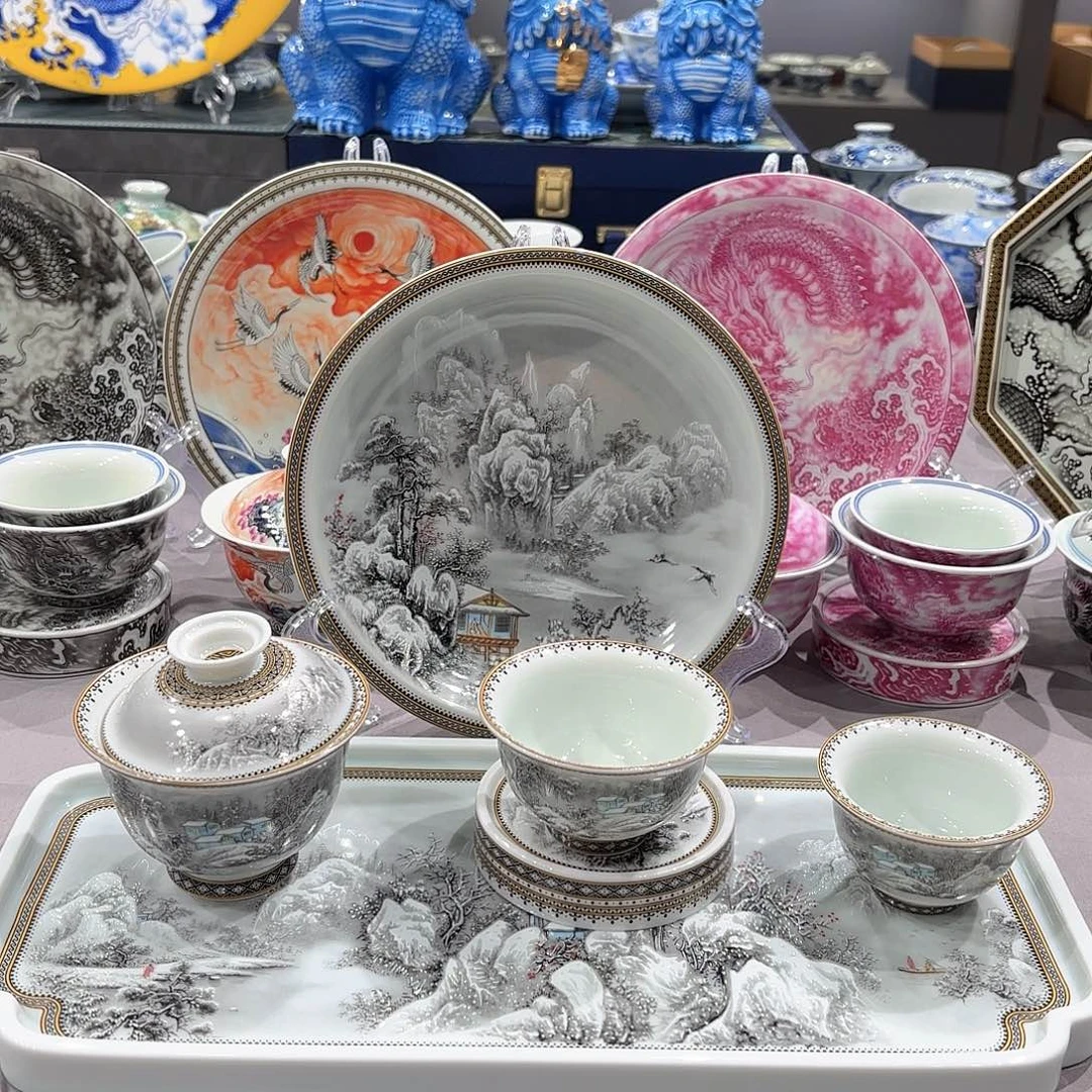 瓷片景德镇瓷器博物陈列