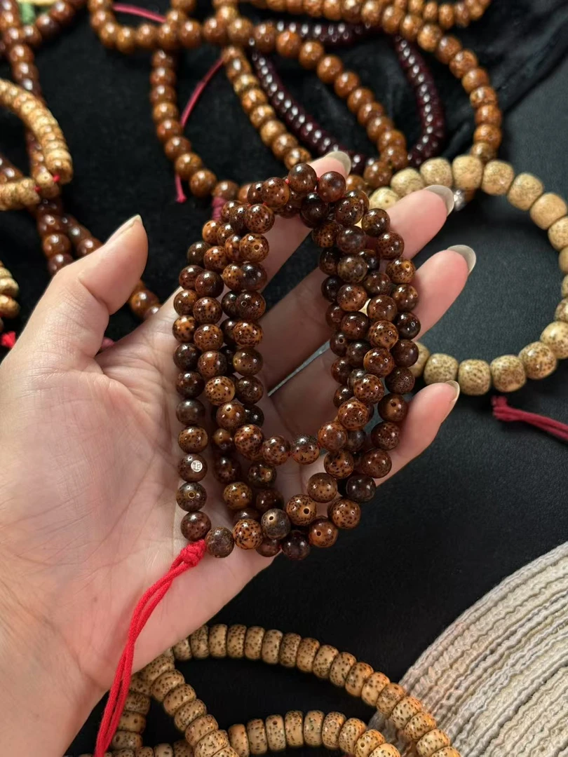 HANWO汉物·精工级花皮正圆长串8