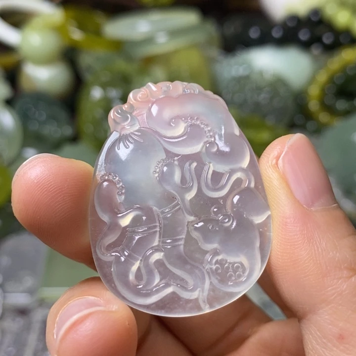 岫玉岫玉颈饰未镶嵌