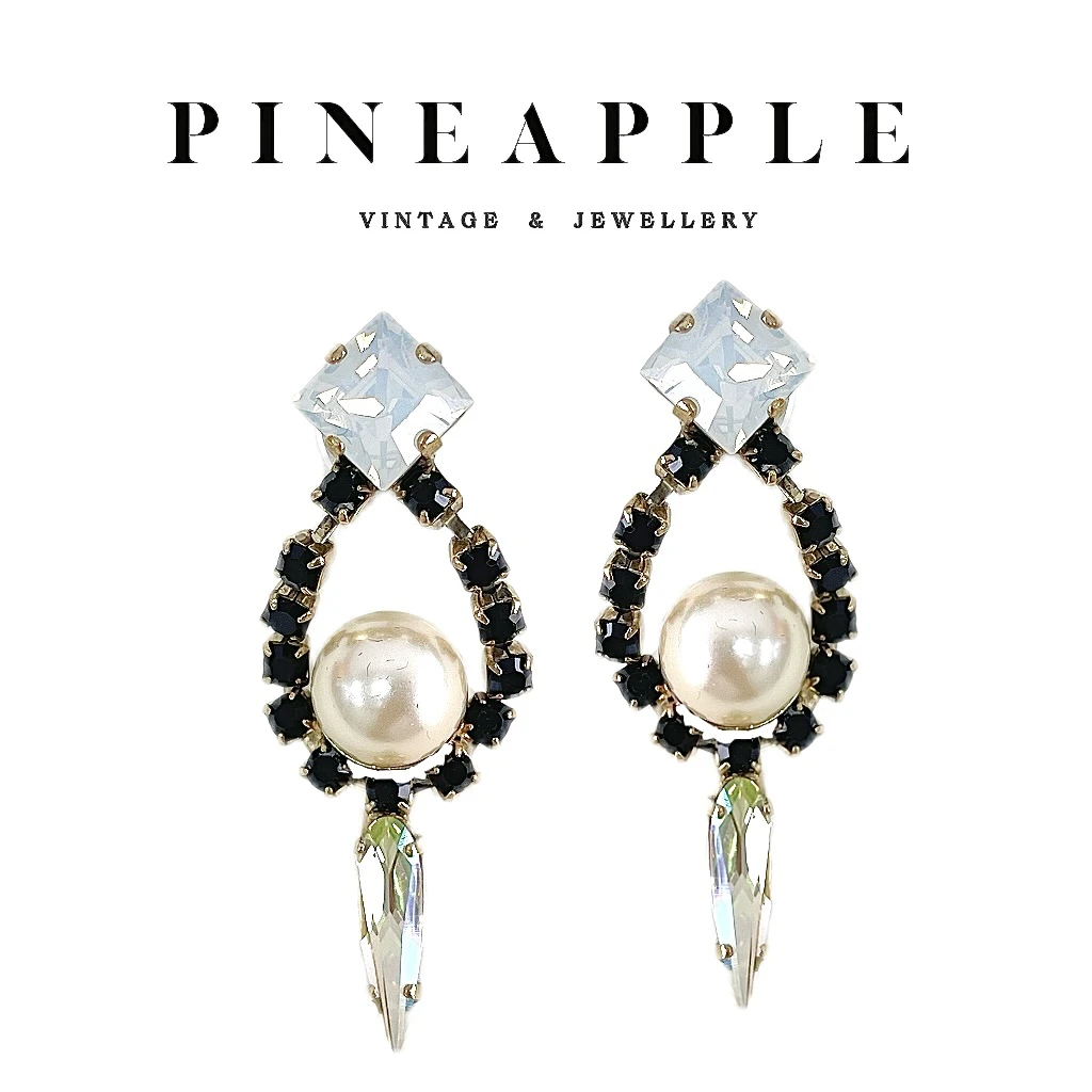 合金耳饰 菠萝中古Dmt Dimitriadis耳钉LK7975