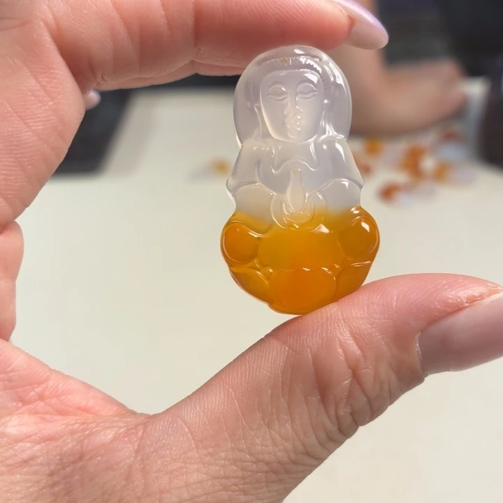 玛瑙/玉髓未镶嵌吊坠(不含链)