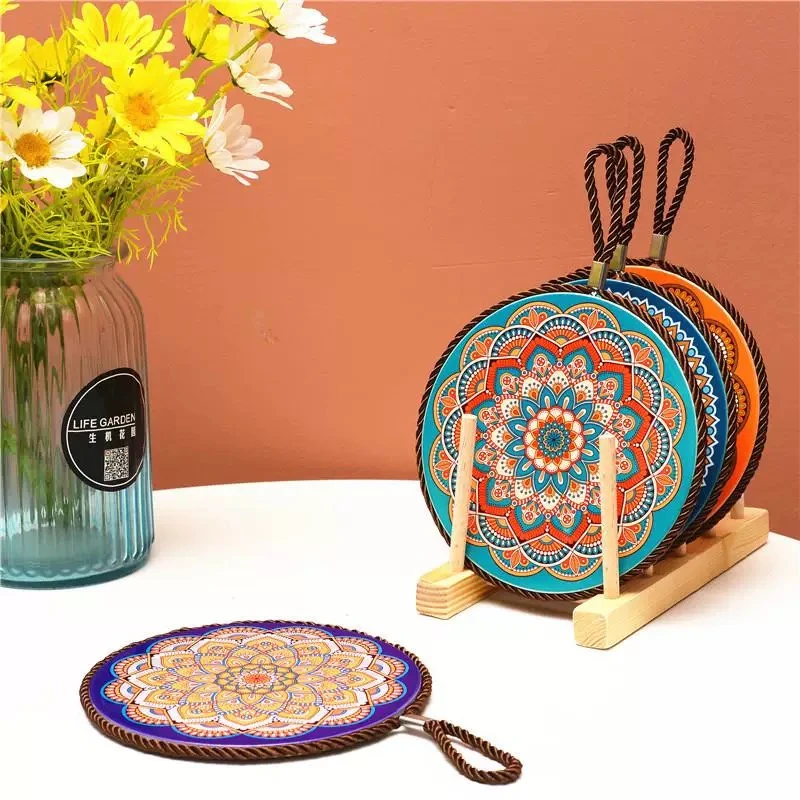 PR-隔热垫花色砂锅垫一个随机发