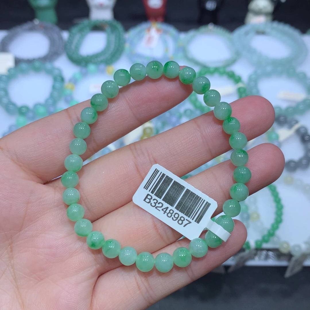 翡翠未镶嵌手串天然