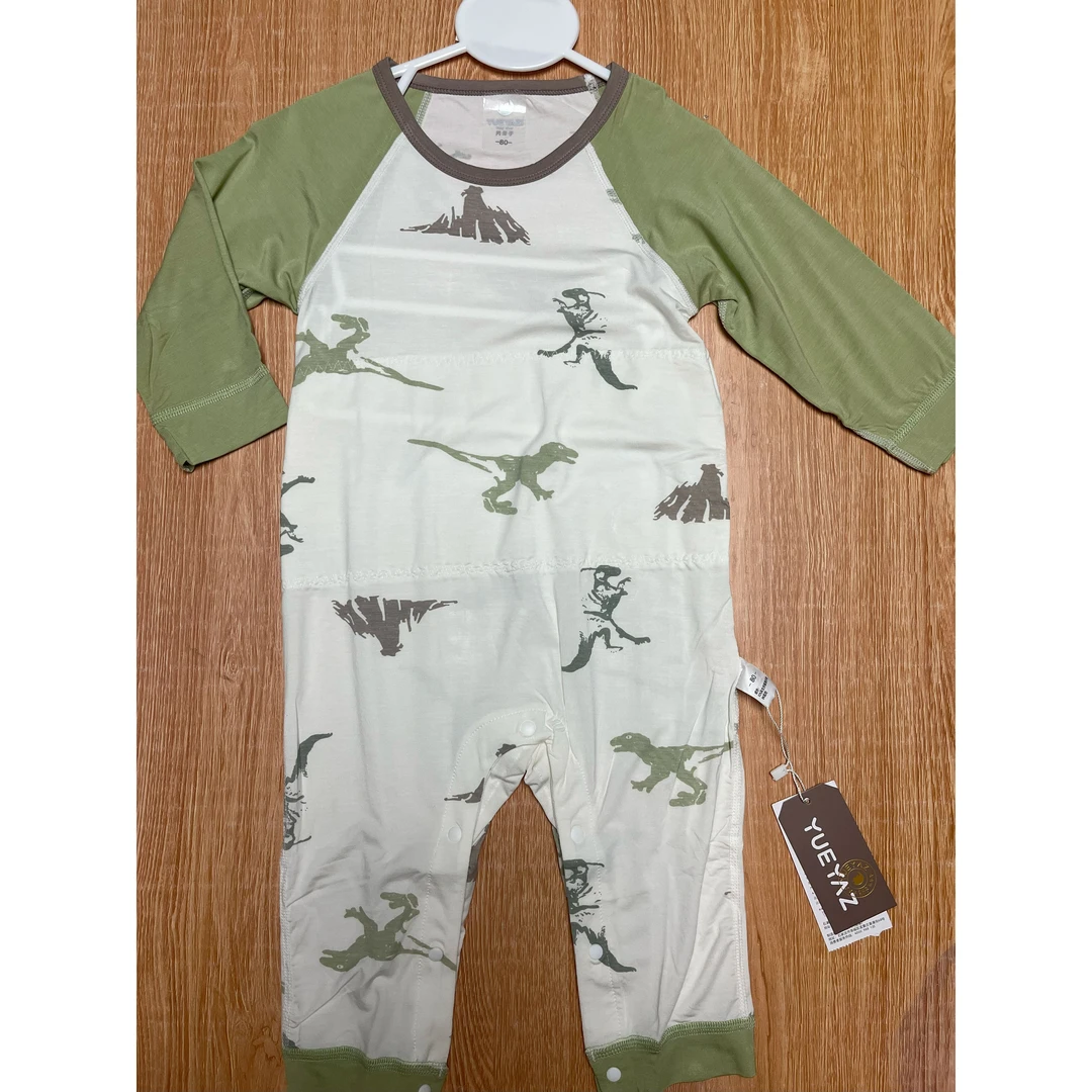 月牙618大促长袖睡袋-恐龙双层护肚（无售后版）