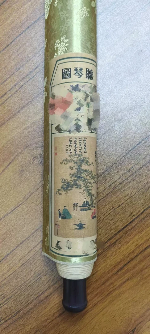 【罗家人专属】1030-19听琴图横轴长画用于书画创作