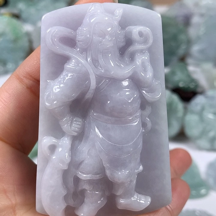 颈饰未镶嵌翡翠立体工艺关二爷福利有棉线福利