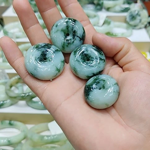 未镶嵌透闪石-蛇纹石玉颈饰多样性发货拍一发一