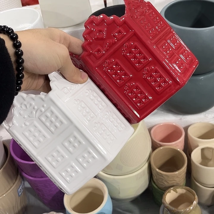 有孔！全场福利价陶瓷花盆10包邮