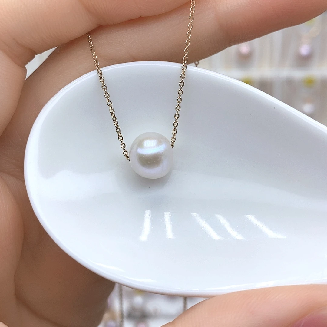 淡水珍珠合金颈饰