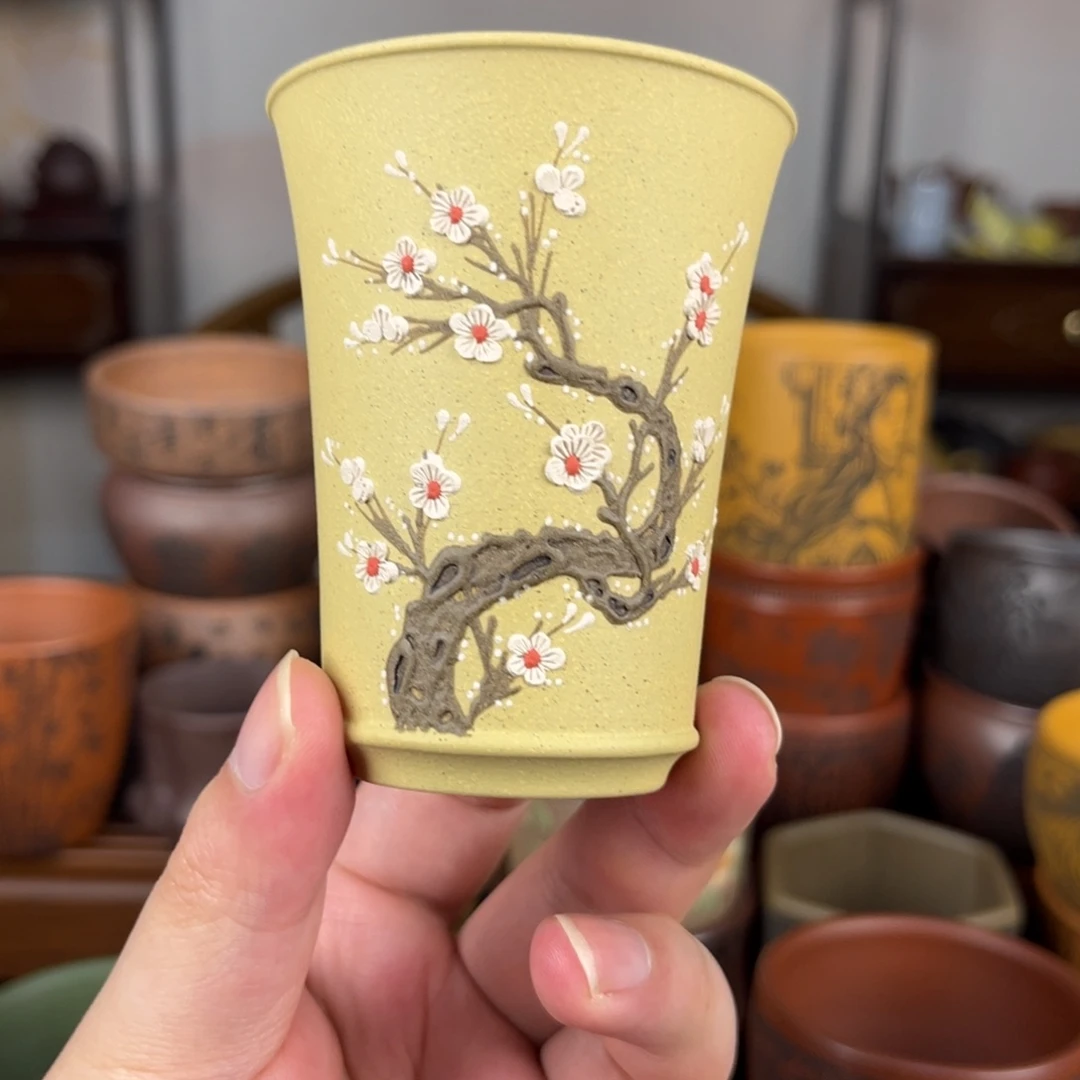 茶杯紫砂紫砂主人杯 手工制作