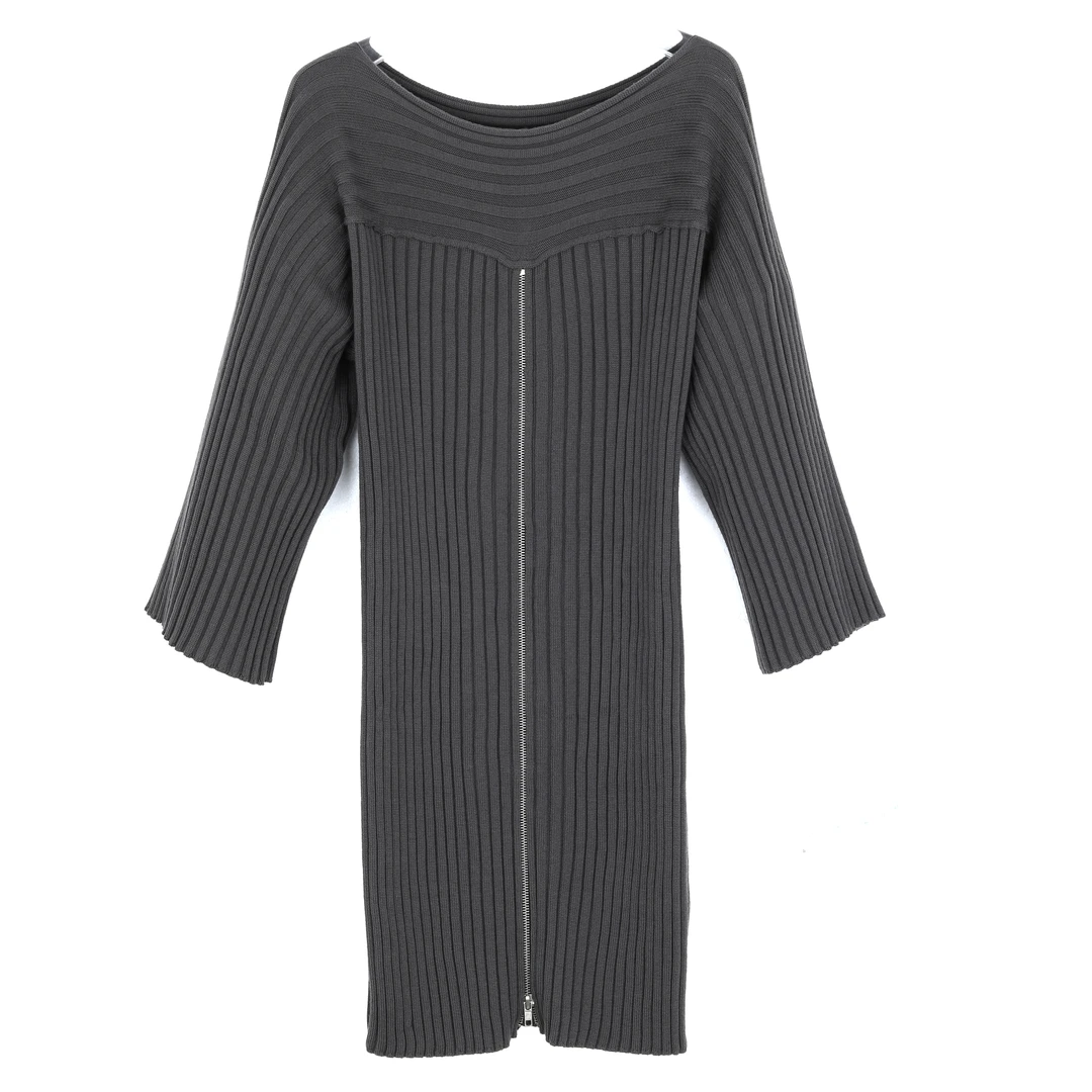 PIERANTONIO GASPARI 女士修身纯羊毛针织纹理连衣裙3385LQ23L050