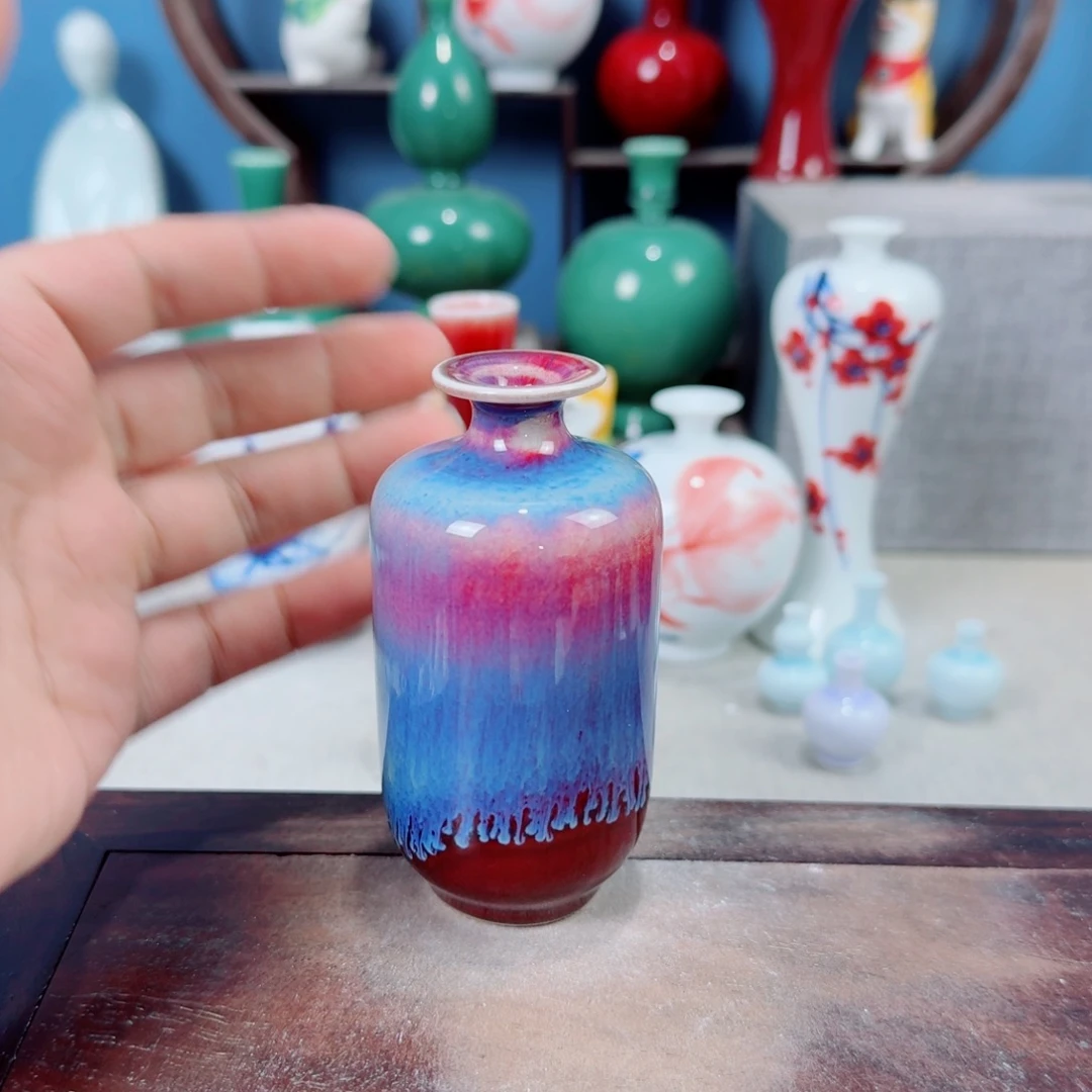 陶瓷手工小花器摆件