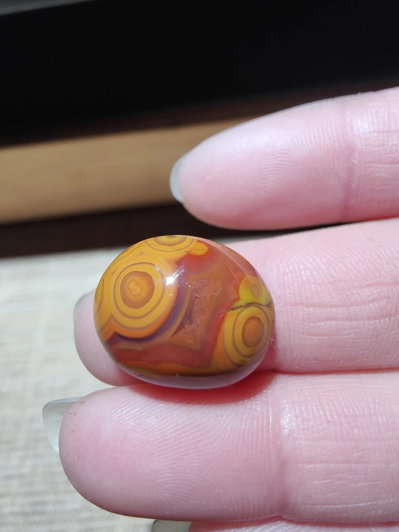 宣化战国红玛瑙戒面