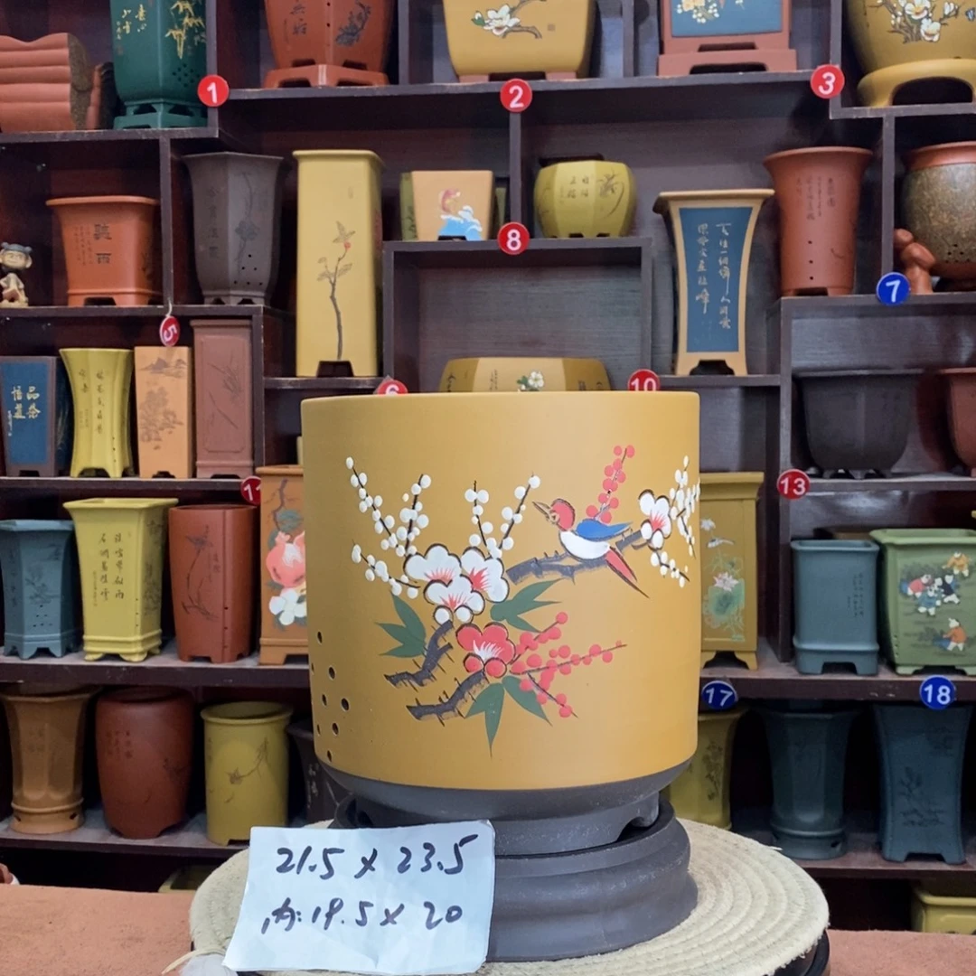 紫砂艺术紫砂花盆