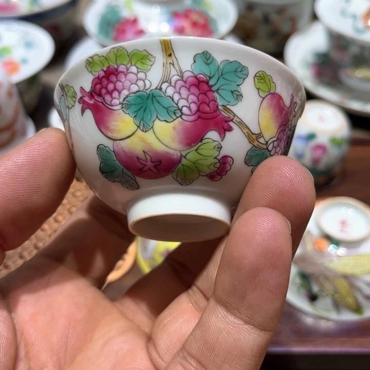 纯手绘精品盖碗杯