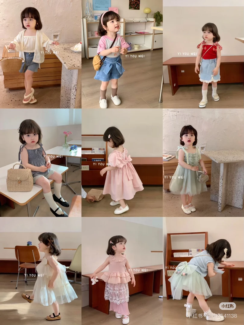 女童线下品牌高性价比no退no换女宝套装