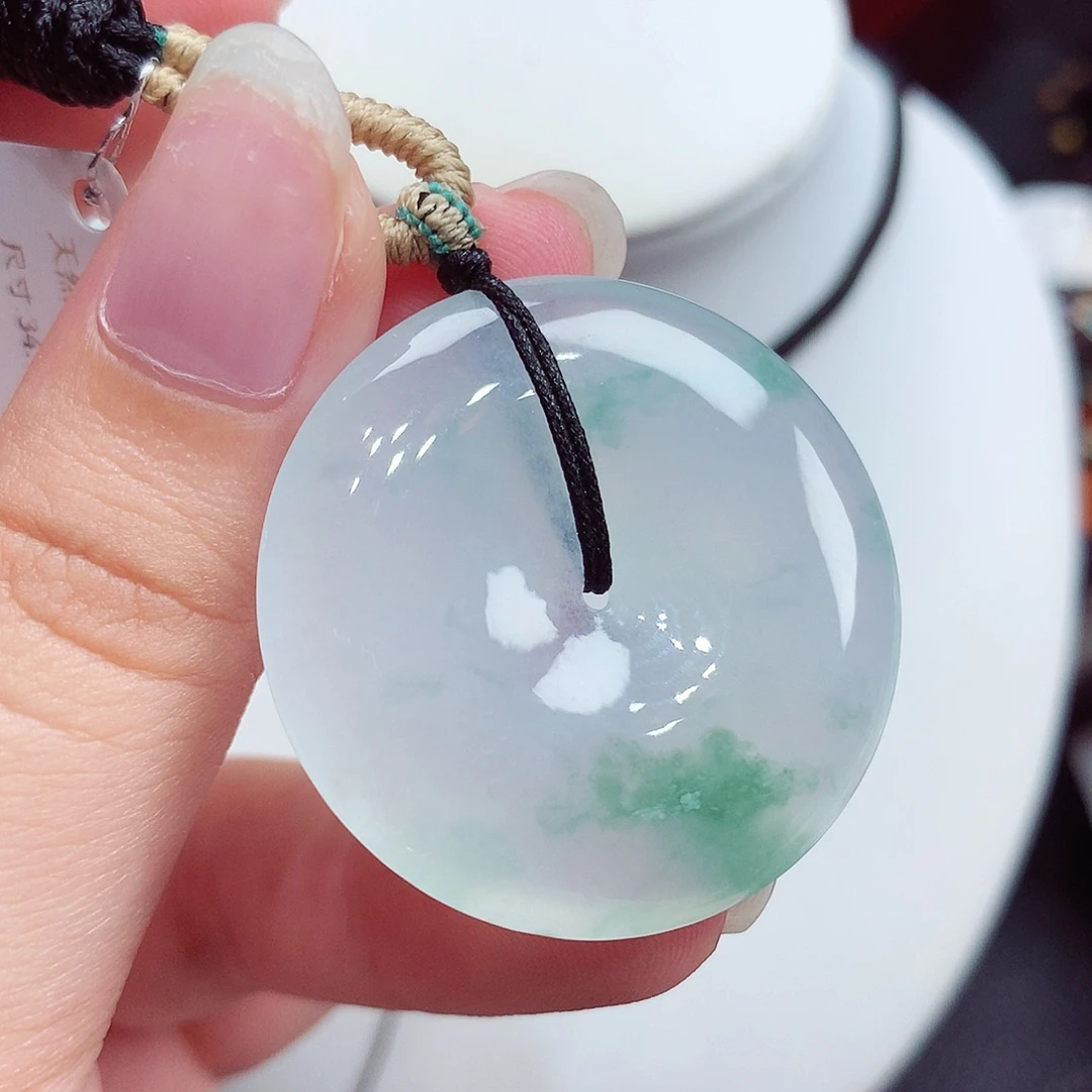 翡翠未镶嵌颈饰翡翠50，34.1/6
