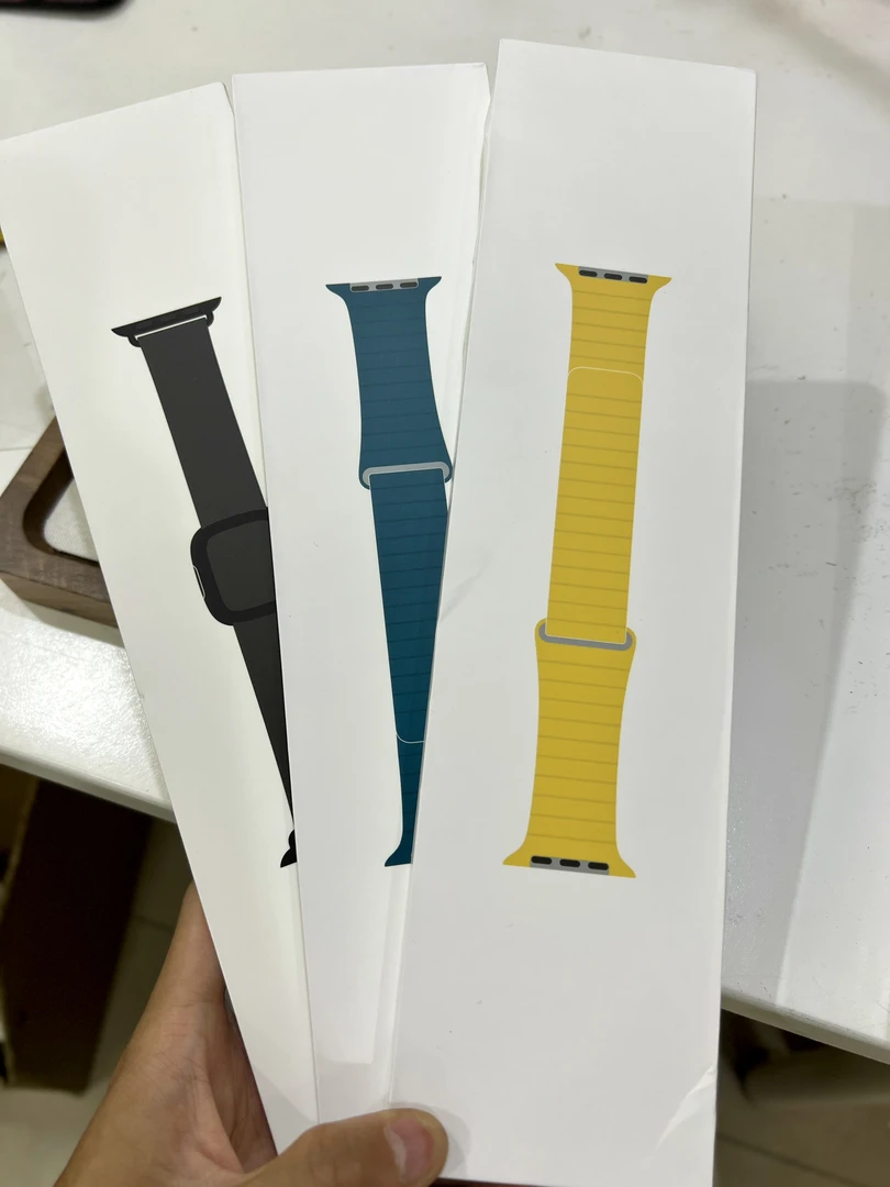 准新品 Apple/苹果 原装自然真皮皮革回环/皮革现代风绝版表带