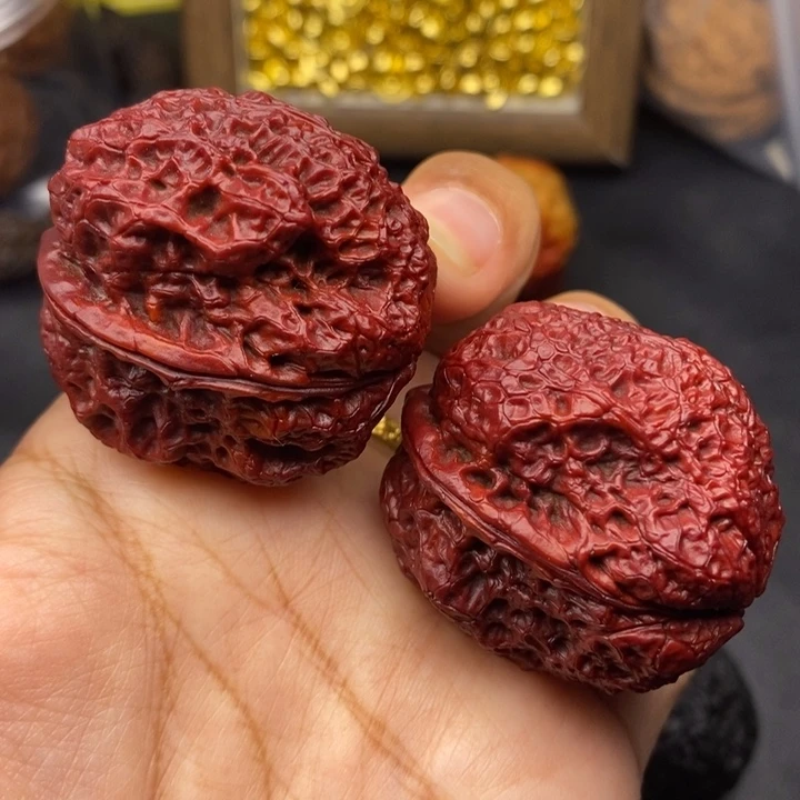 把件文玩核桃40尺饕餮金蟾