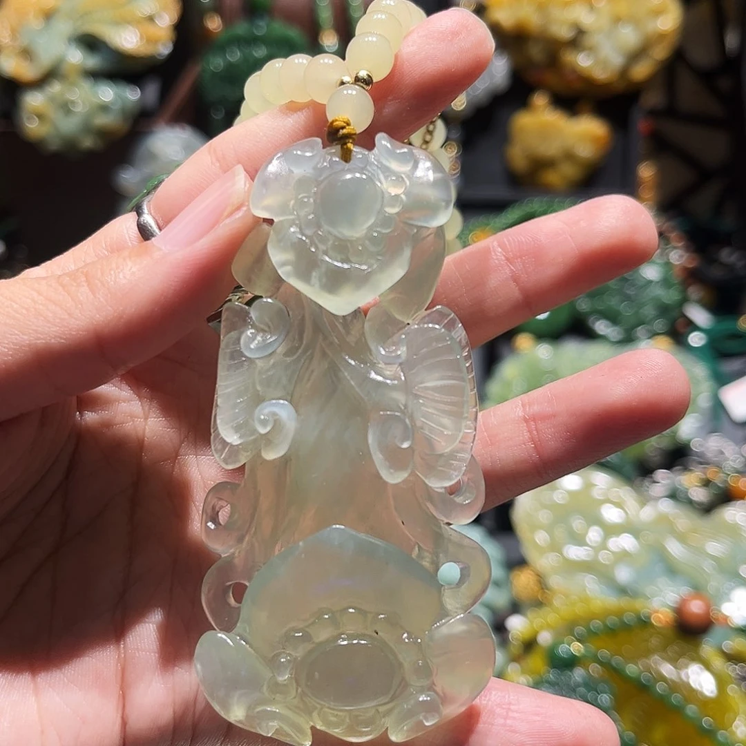 未镶嵌岫玉毛衣链