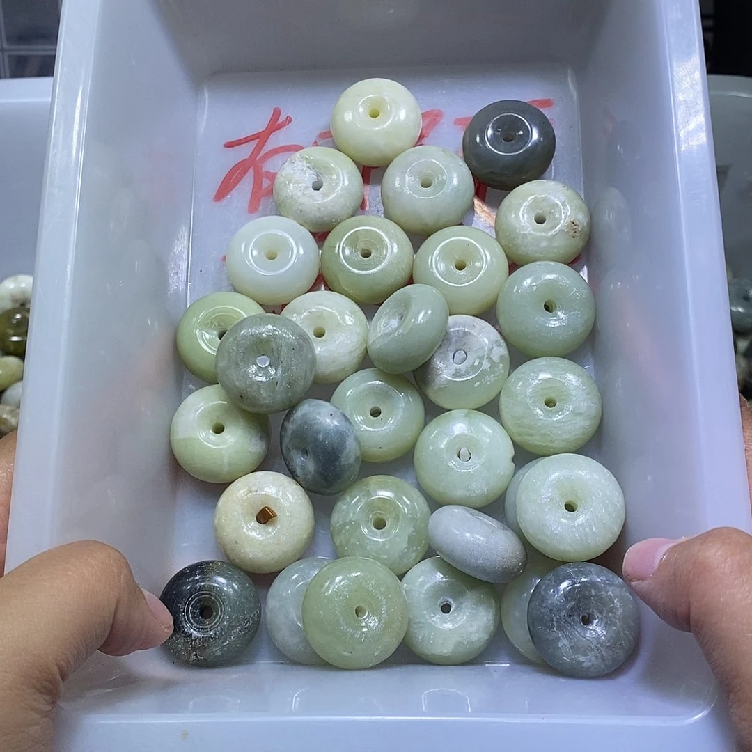 合金蛇纹石玉颈饰212