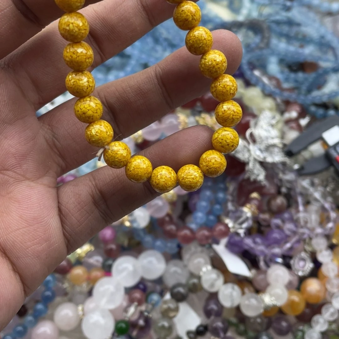 银S925镶嵌手链烟晶