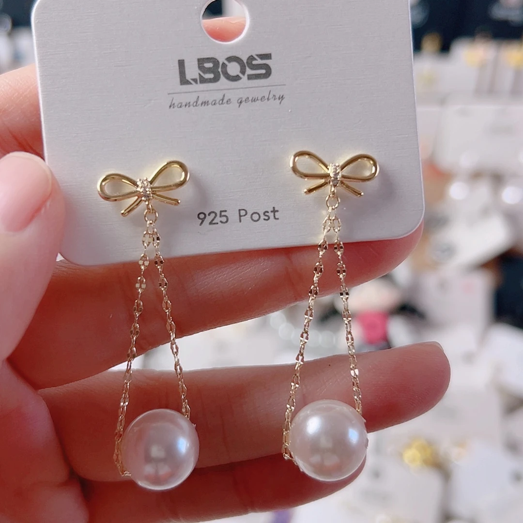 琉璃纯铜合金耳环是