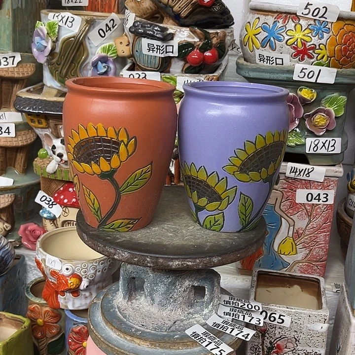 粗陶材质多肉花盆