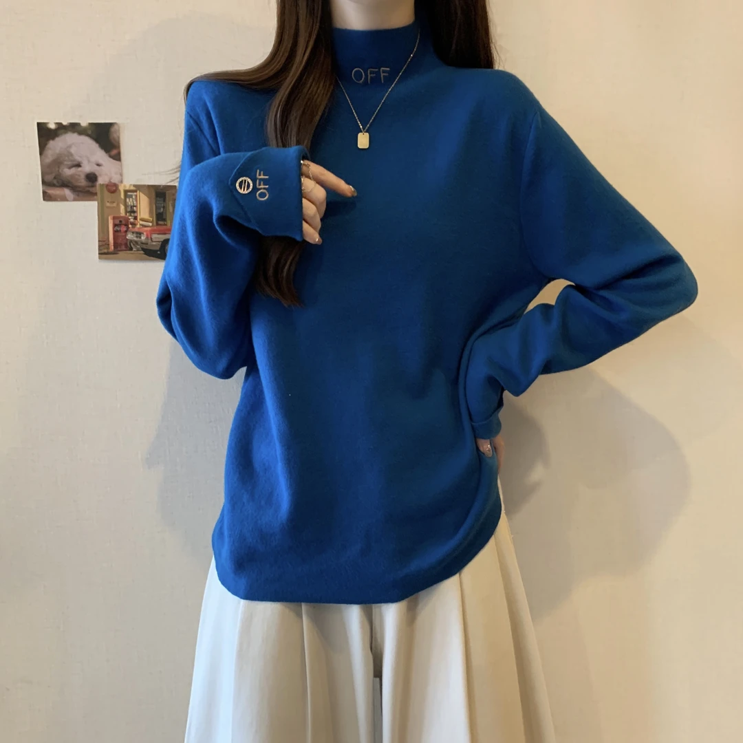 0737 大码女装秋冬新款2024胖妹妹针织衫胖mm减龄毛衣上衣